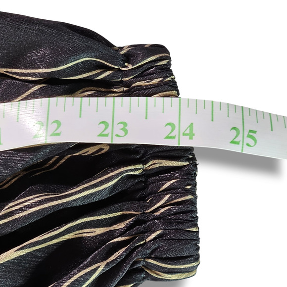 NWT Diarrablu Lala Wrap Midi Dress Size M [8-10] Scribble Noir Black Gold - Picture 11 of 13